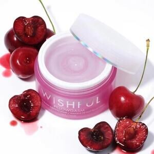 WISHFUL BY HUDA Pillowgasm Cherry Glow SLEEPING MASK 1.94 oz New In Box